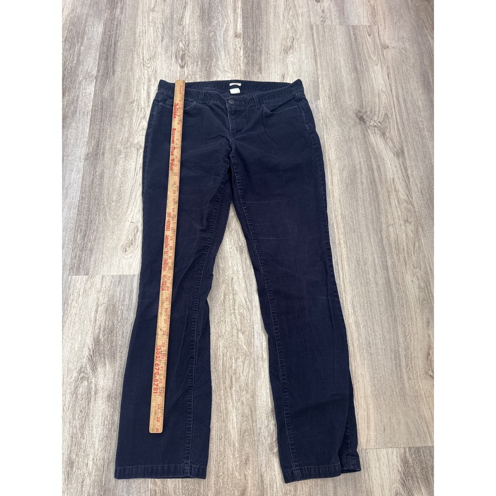J.Crew Matchstick Corduroy Pants Womens 31R Navy Blue Slim Straight Stretch Mid - Picture 4 of 9